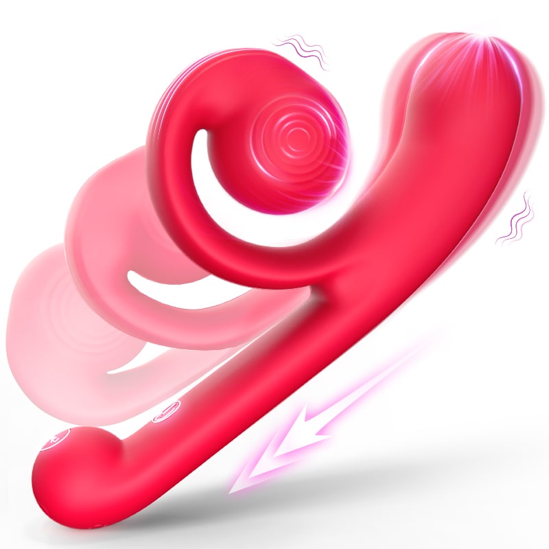 Snail Dual Stimulation Vibrator for Woman's Clitoris and G-Spot