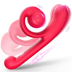 Snail Dual Stimulation Vibrator for Woman's Clitoris and G-Spot