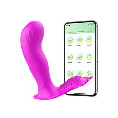 Wearable Panty Vibrator Rose Toy for Clitoral G-spot Stimulation APP Control