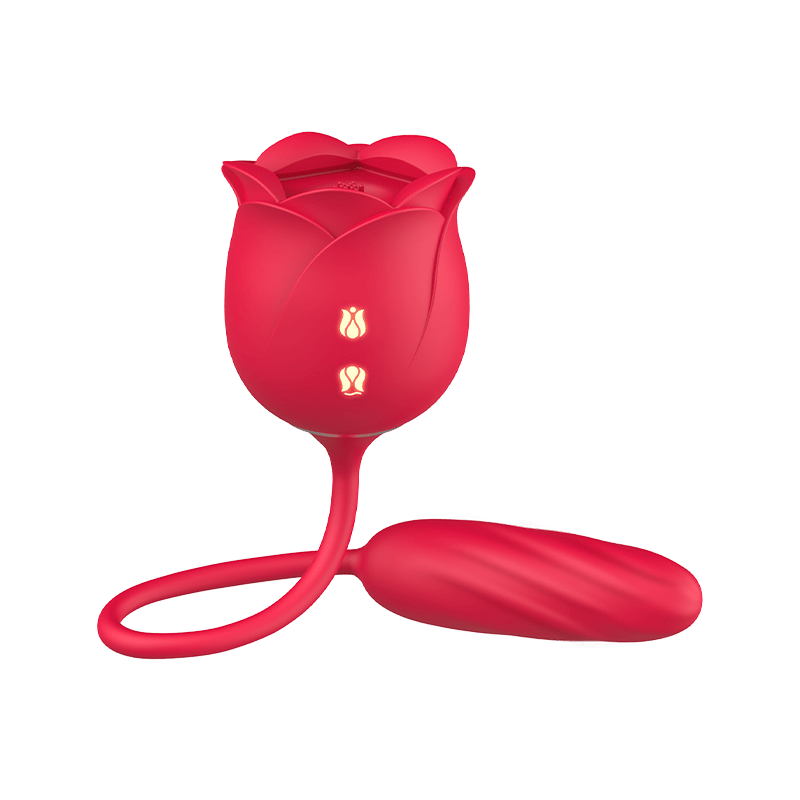 Rose Sex Stimulator for Women with 9 Tapping Vibrating & Pulsating Modes