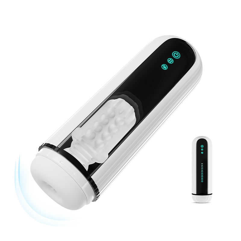 Thrusting & Vibrating Masturbator with Bullet Vibrator