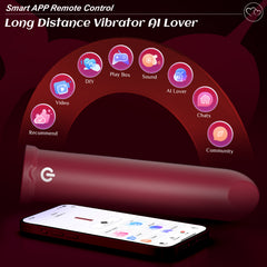 App Control Lipstick Shaped Bullet Vibrator