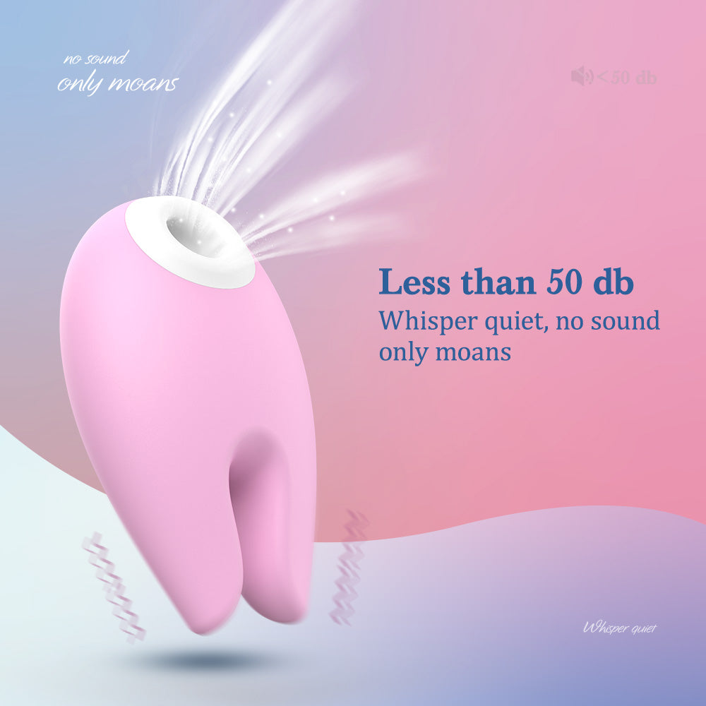 2 in 1 Clitoral Sucking Silicone Vibrator