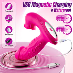 Wearable sucking and vibrating Clitoral G-spot Vibrator Toy