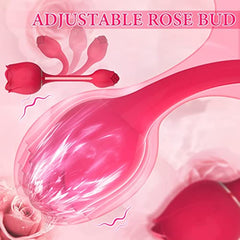 Tapping Rose Toy with Vibrating Egg
