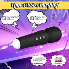 LOLITREE| Multi Stimulation 10 Powerful Vibrating Wand Massager