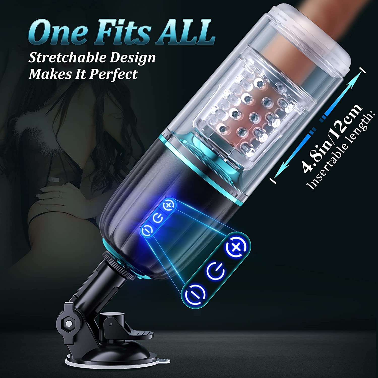 50dB Thrusting & Rotating Male Masturbator