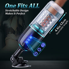 50dB Thrusting & Rotating Male Masturbator