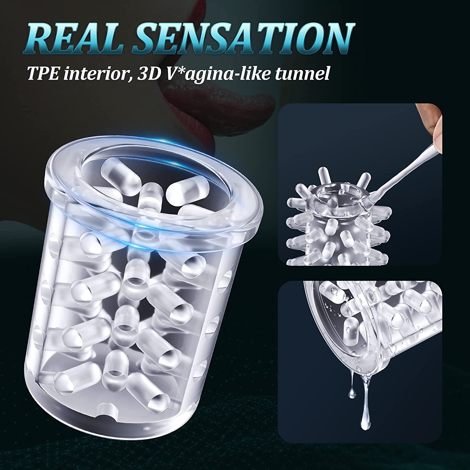 50dB Thrusting & Rotating Male Masturbator