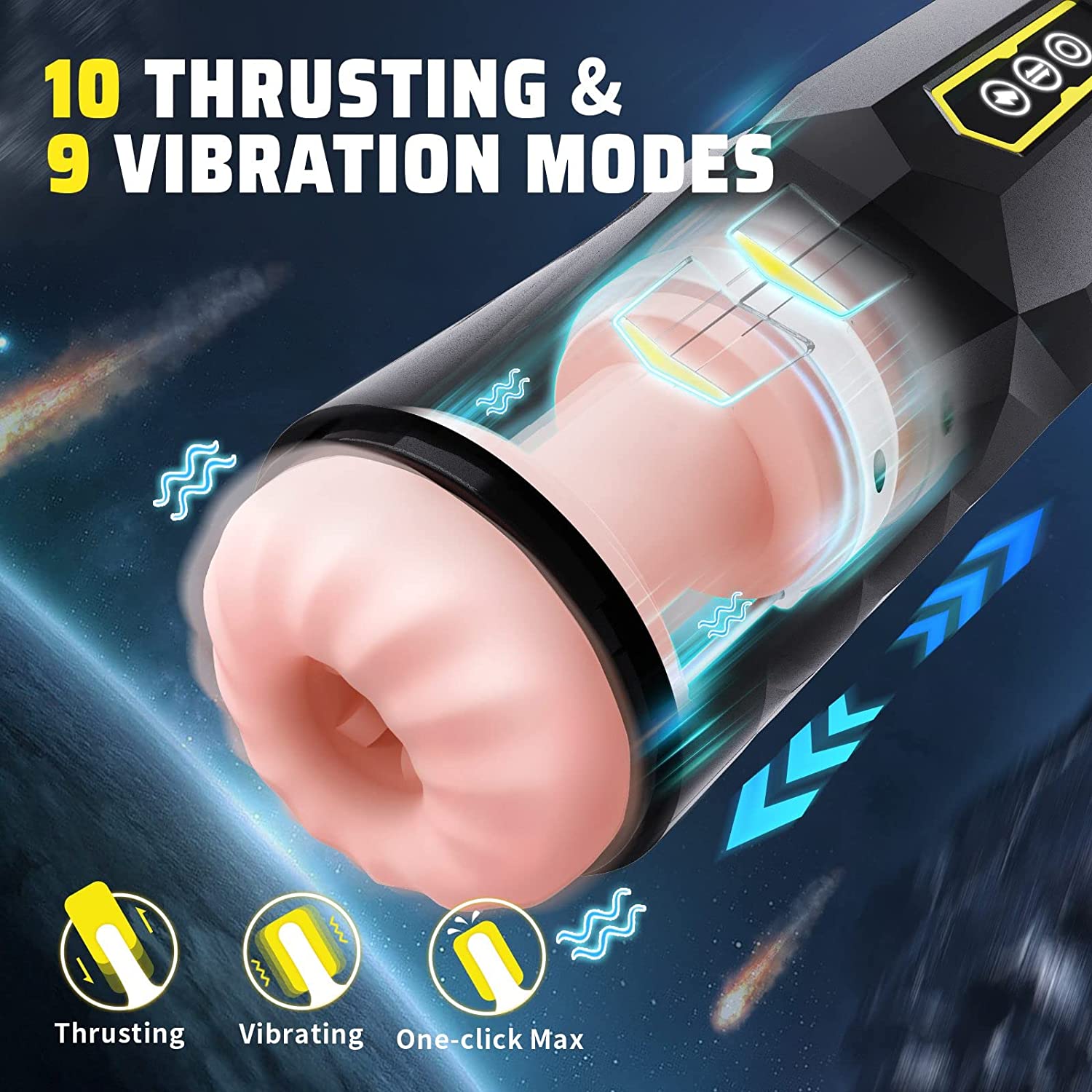 Thrusting & Vibration Hands Free Masturbators