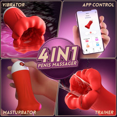 MACKAY| Sohimi 4 in 1 App Control Penis Massager Vibration Sex Toy - Sohimi