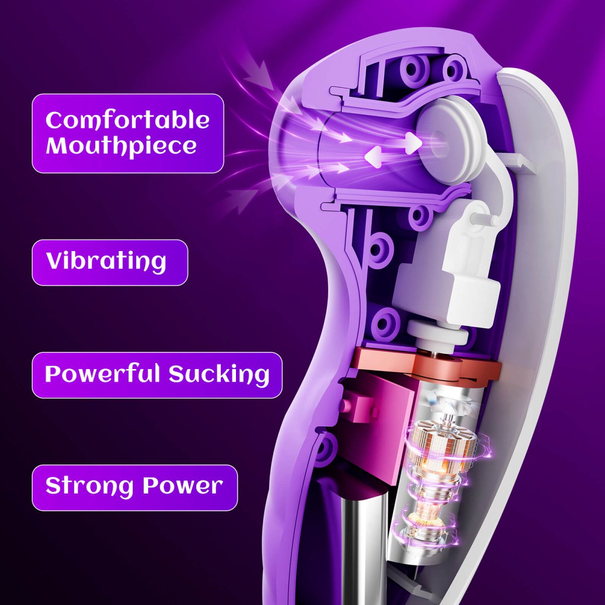MENG| Powerful Air Suction and Vibration Female Sex Toy - Sohimi