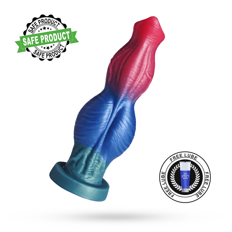 10" Knot Huge Dildo Women Sex Toy with 7 Vibration 7 Thrusting Mode