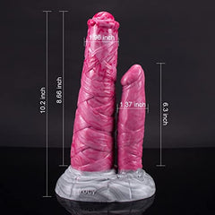 10.02in Silicone Double-Ended Monster Centaur Dildo