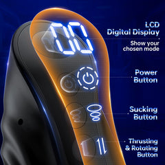 3 in 1 Automatic Male Masturbator with LCD Dsiplay Male Sex Toy