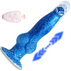 2 in 1 8.7in Thrusting & Vibrating Silicone Monster Dildo