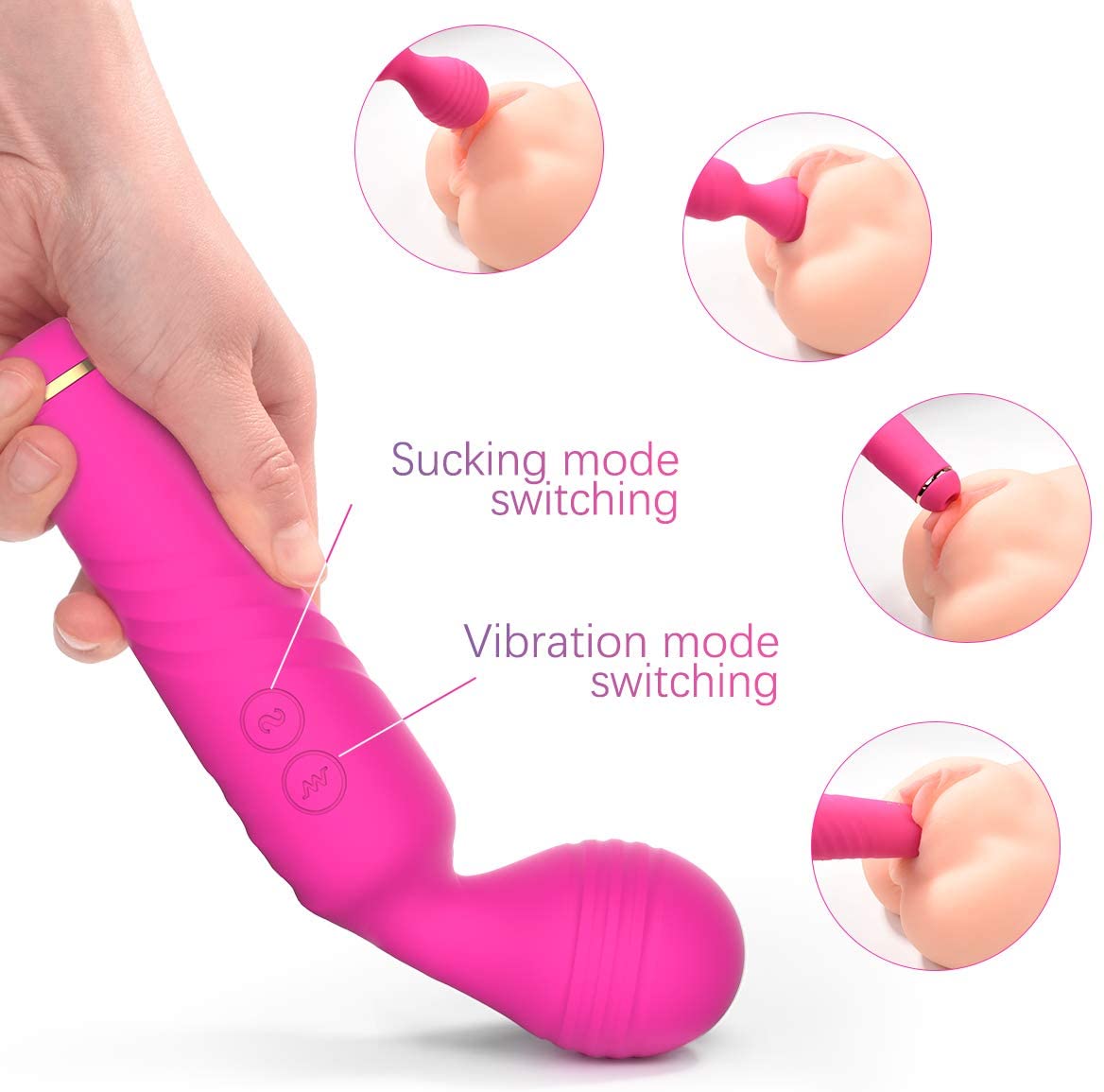 Sohimi Sucking Clitoris Stimulator and Wand Massager